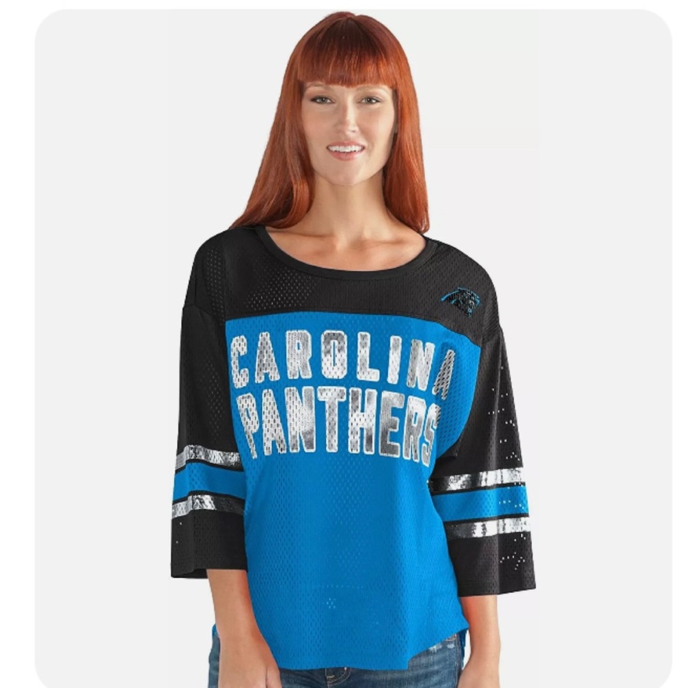North Carolina panthers women jersey sz XXL